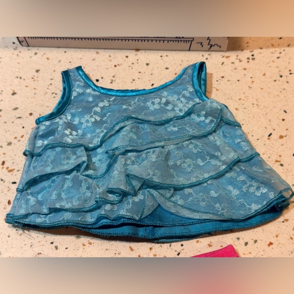 Build-A-Bear Blue‎ Lace Top and Pink Leggings, Plush NOT Included - Picture 4 of 10